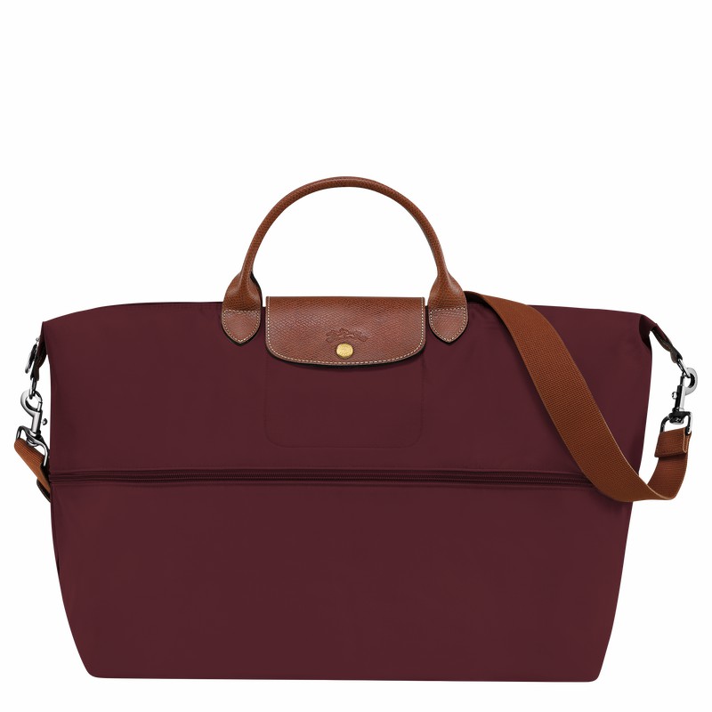 Sac de Voyage Longchamp Le Pliage Original expandable Homme Bordeaux Soldes | L1911089P87-