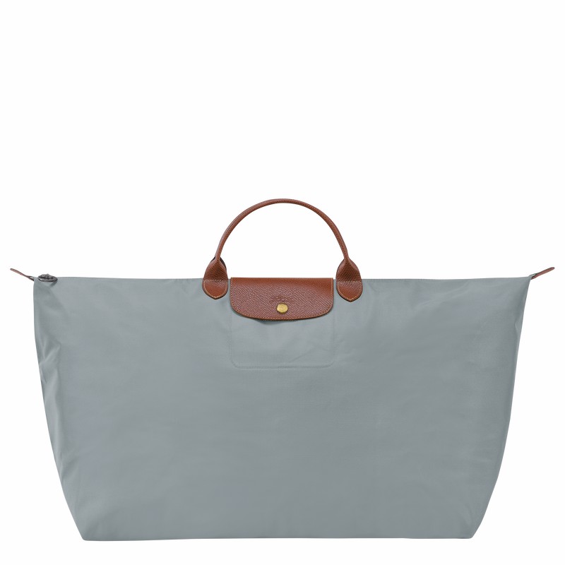 Sac de Voyage Longchamp Le Pliage Original M Femme Grise Soldes | L1625089P80