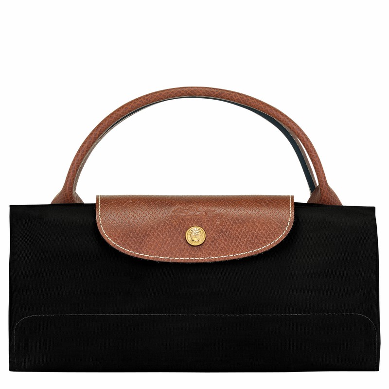 Sac de Voyage Longchamp Le Pliage Original M Femme Noir Soldes | L1625089001