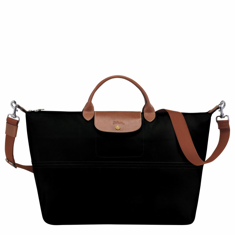 Sac de Voyage Longchamp Le Pliage Original expandable Femme Noir Soldes | L1911089001