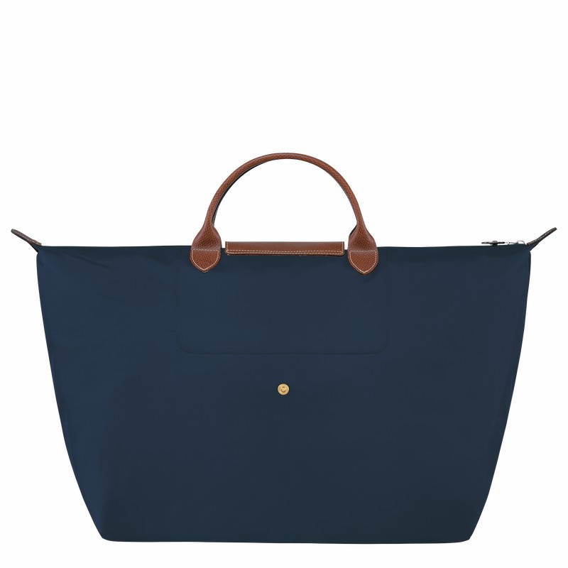 Sac de Voyage Longchamp Le Pliage Original S Femme Bleu Marine Soldes | L1624089P68