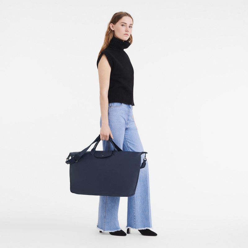 Sac de Voyage Longchamp Le Pliage Xtra S Femme Bleu Marine Soldes | L1624987556