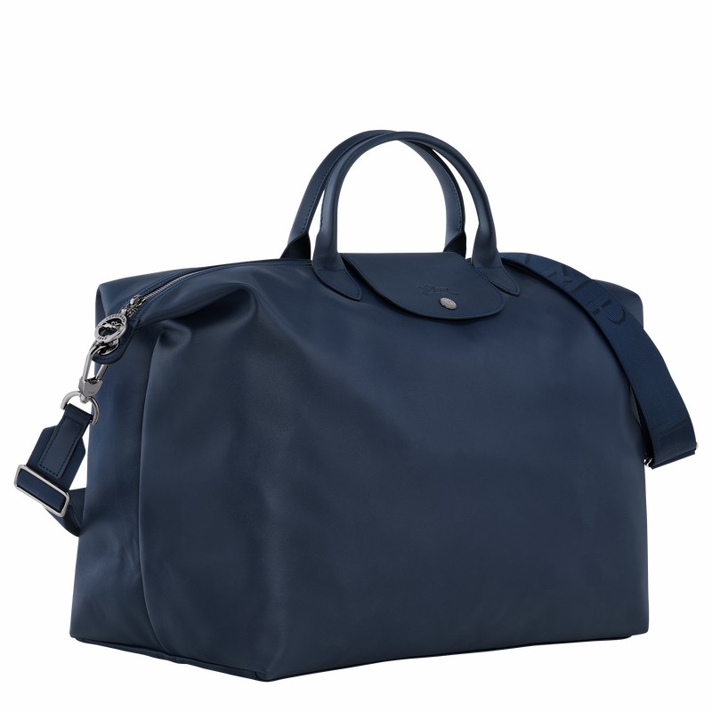 Sac de Voyage Longchamp Le Pliage Xtra S Femme Bleu Marine Soldes | L1624987556