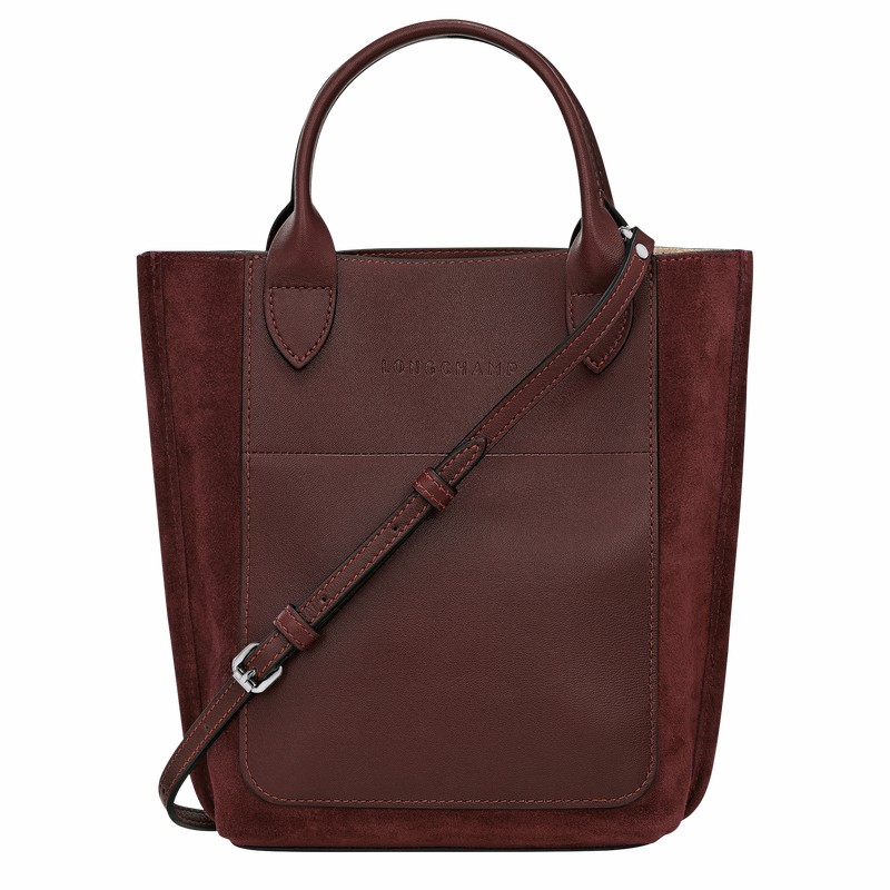 Sacs Fourre Tout Longchamp Cabas Longchamp XS Femme Bordeaux Soldes | 10276HFO009