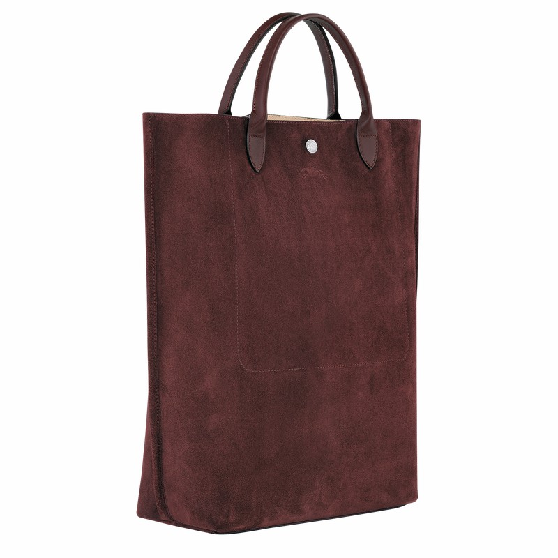 Sacs Fourre Tout Longchamp Cabas Longchamp M Femme Bordeaux Soldes | 10277HFO009