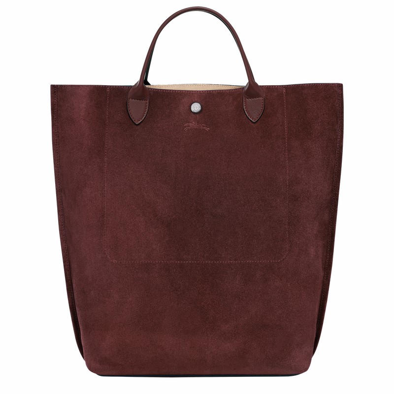 Sacs Fourre Tout Longchamp Cabas Longchamp M Femme Bordeaux Soldes | 10277HFO009