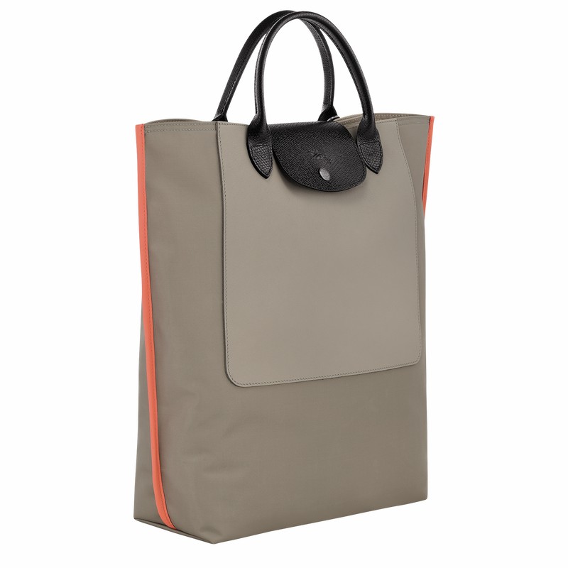 Sacs Fourre Tout Longchamp Cabas Longchamp M Femme Grise Soldes | 10264093266