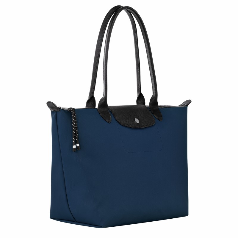 Sacs Fourre Tout Longchamp Le Pliage Energy L Femme Bleu Marine Soldes | L1899HSR006