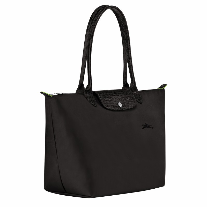 Sacs Fourre Tout Longchamp Le Pliage Green L Femme Noir Soldes | L1899919001