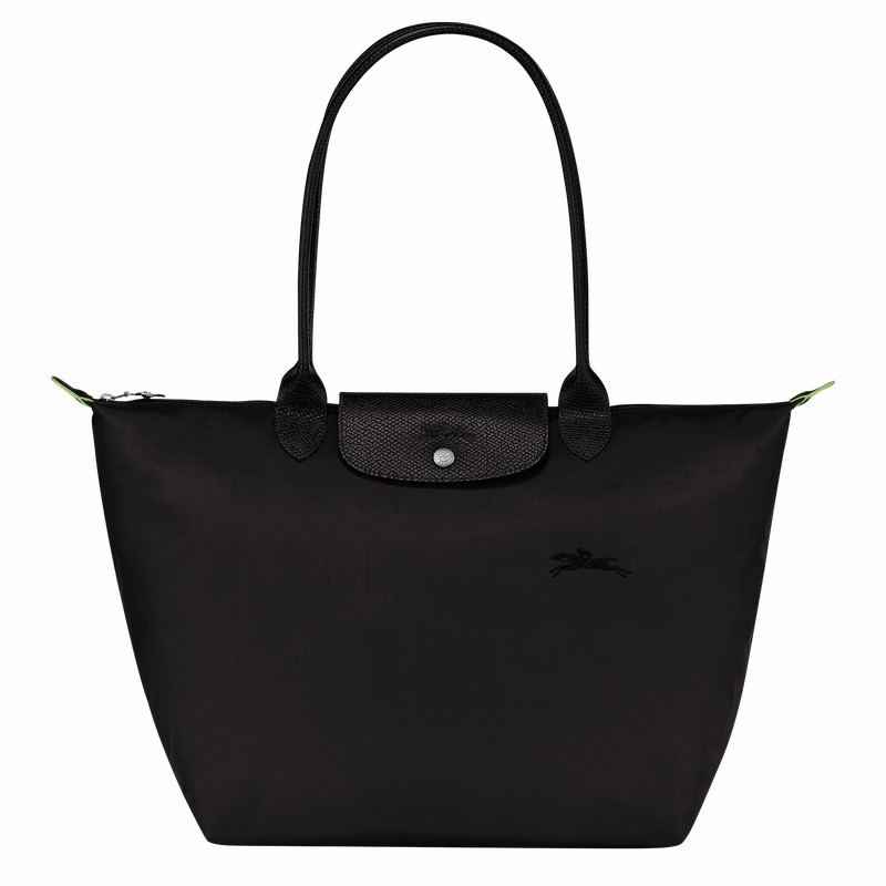 Sacs Fourre Tout Longchamp Le Pliage Green L Femme Noir Soldes | L1899919001