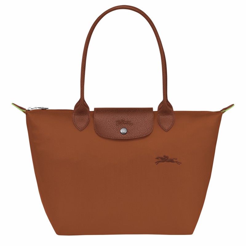 Sacs Fourre Tout Longchamp Le Pliage Green M Femme Marron Soldes | L2605919504