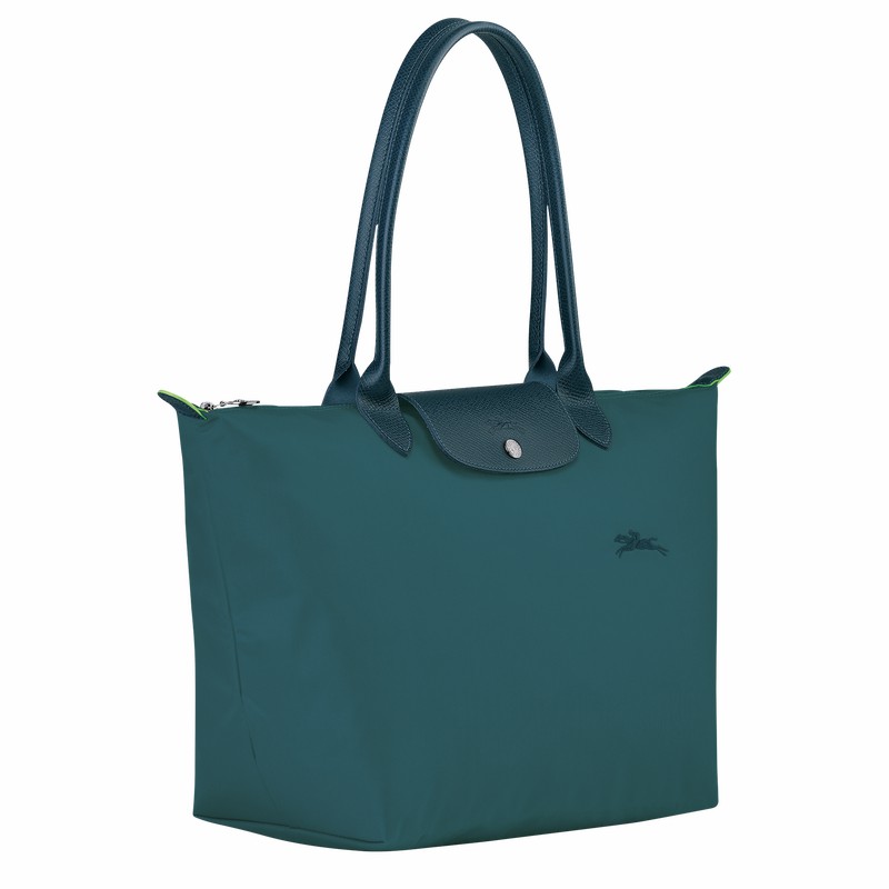 Sacs Fourre Tout Longchamp Le Pliage Green L Femme Paon Soldes | L1899919P89