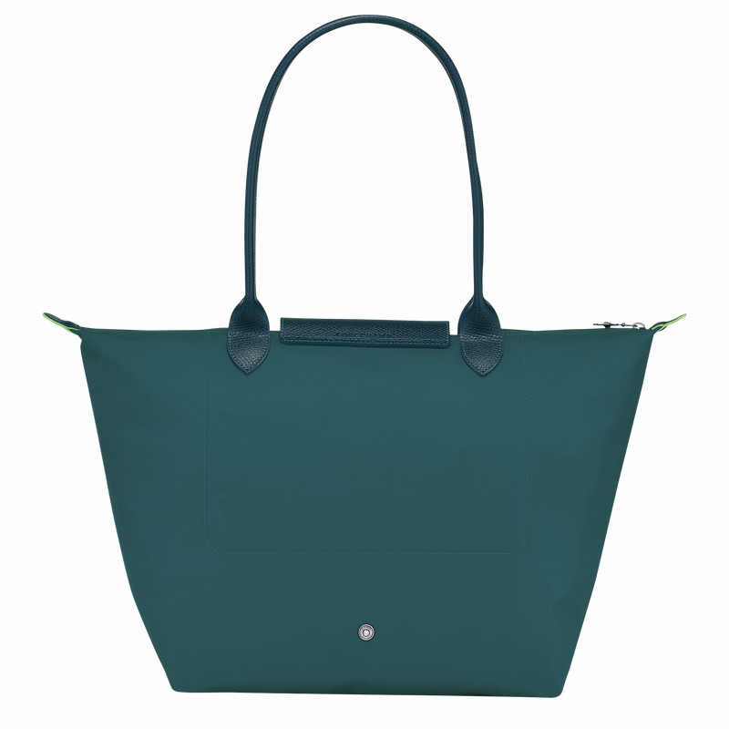 Sacs Fourre Tout Longchamp Le Pliage Green L Femme Paon Soldes | L1899919P89