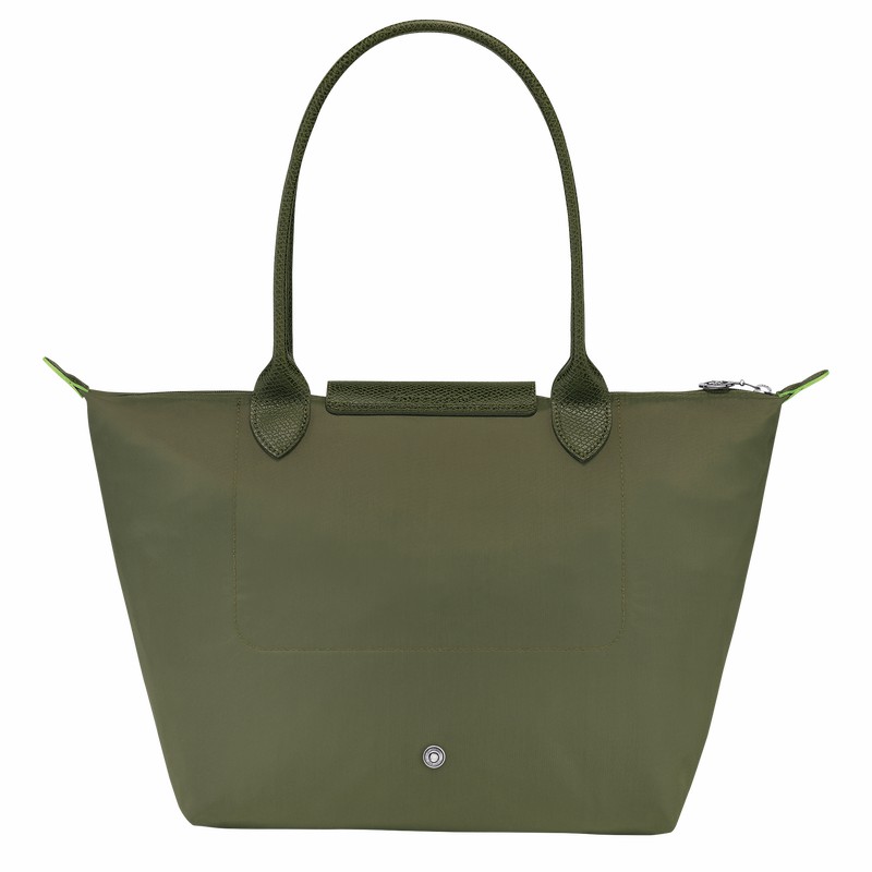 Sacs Fourre Tout Longchamp Le Pliage Green M Femme Vert Soldes | L2605919479