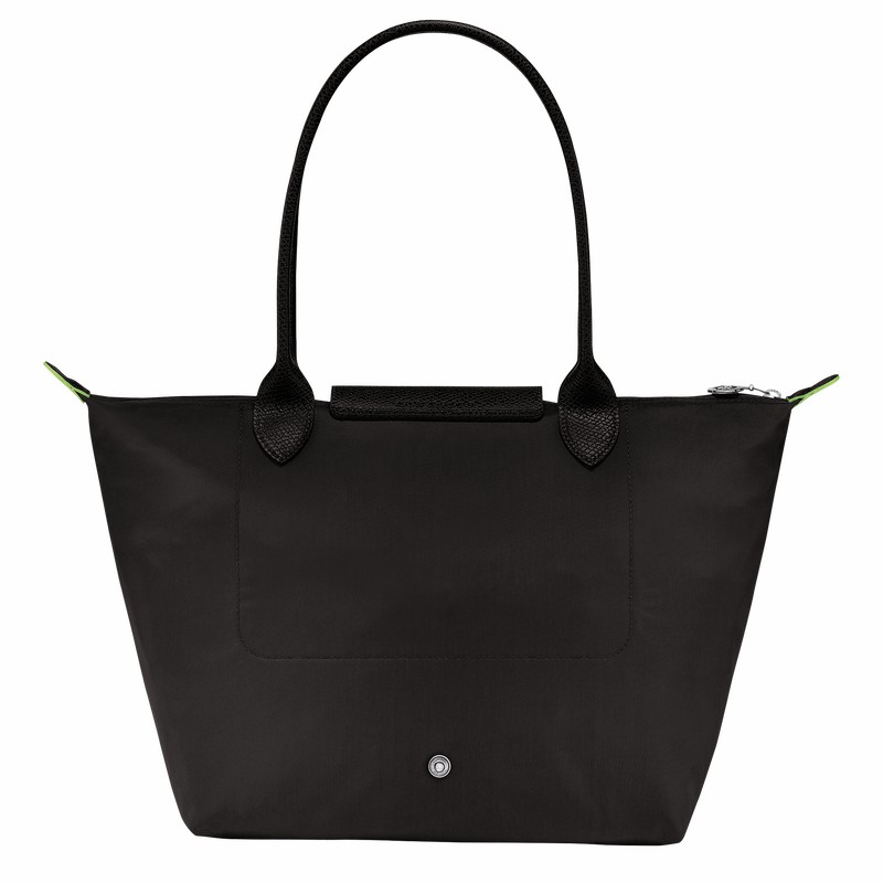 Sacs Fourre Tout Longchamp Le Pliage Green M Femme Noir Soldes | L2605919001