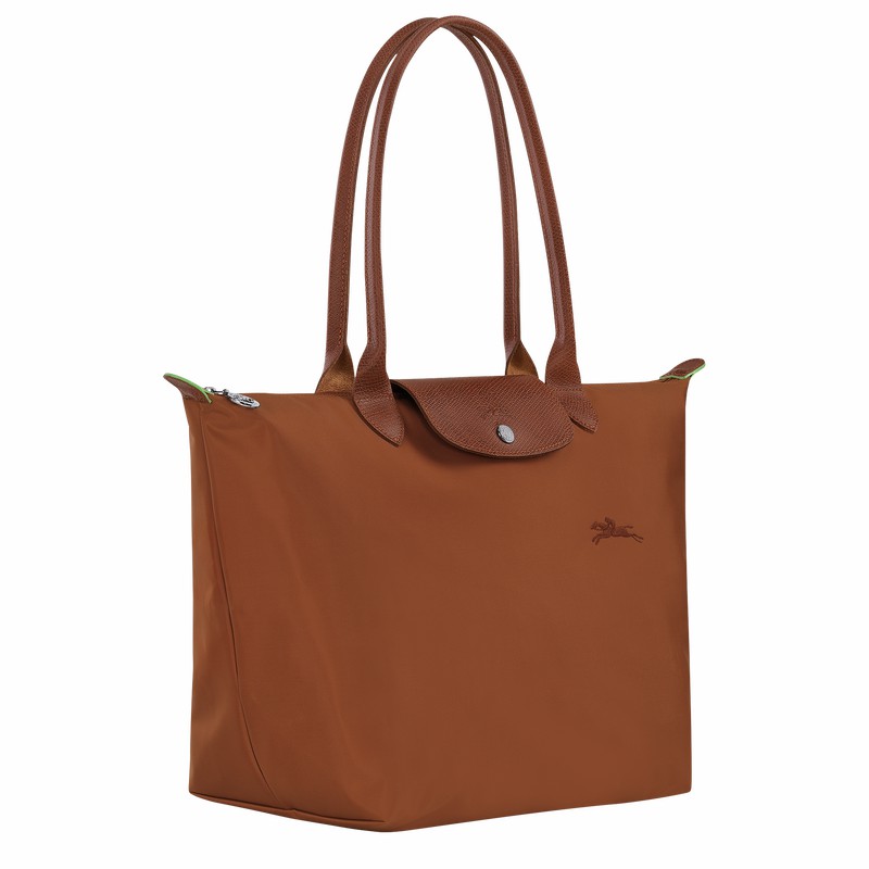 Sacs Fourre Tout Longchamp Le Pliage Green L Femme Marron Soldes | L1899919504