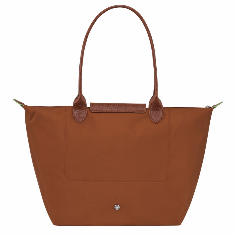 Sacs Fourre Tout Longchamp Le Pliage Green L Femme Marron Soldes | L1899919504