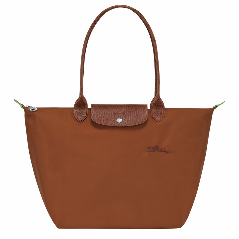 Sacs Fourre Tout Longchamp Le Pliage Green L Femme Marron Soldes | L1899919504