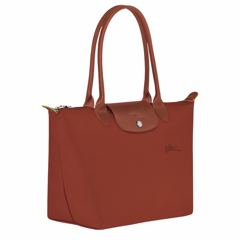 Sacs Fourre Tout Longchamp Le Pliage Green M Femme Marron Soldes | L2605919404