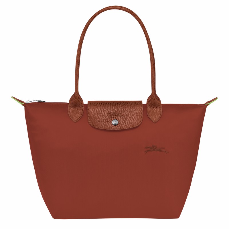 Sacs Fourre Tout Longchamp Le Pliage Green M Femme Marron Soldes | L2605919404