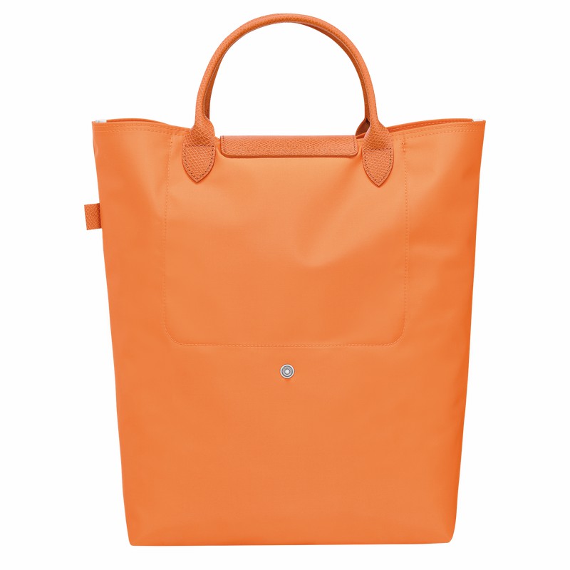 Sacs Fourre Tout Longchamp Le Pliage Green M Femme Orange Soldes | 10168919P54