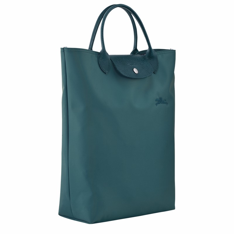 Sacs Fourre Tout Longchamp Le Pliage Green M Femme Paon Soldes | 10168919P89