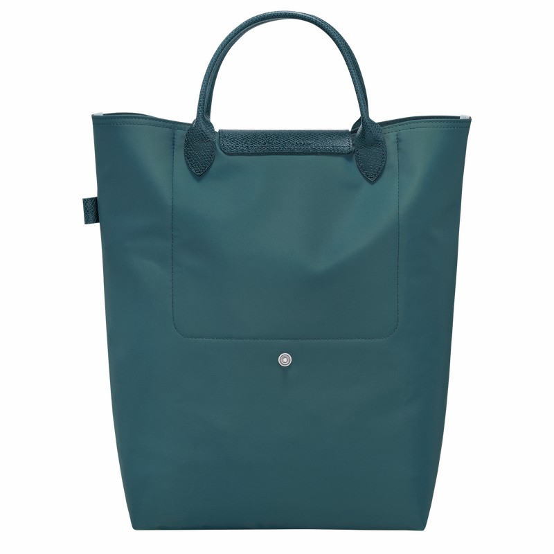 Sacs Fourre Tout Longchamp Le Pliage Green M Femme Paon Soldes | 10168919P89