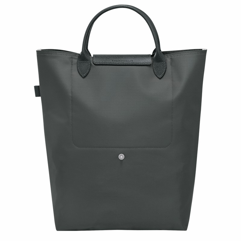 Sacs Fourre Tout Longchamp Le Pliage Green M Femme Grise Foncé Soldes | 10168919P66