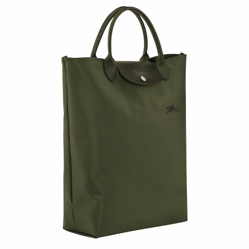 Sacs Fourre Tout Longchamp Le Pliage Green M Homme Vert Soldes | 10168919479-