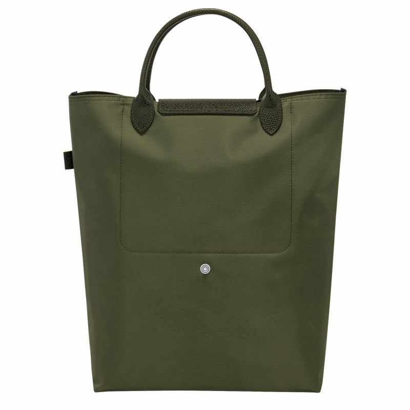 Sacs Fourre Tout Longchamp Le Pliage Green M Homme Vert Soldes | 10168919479-