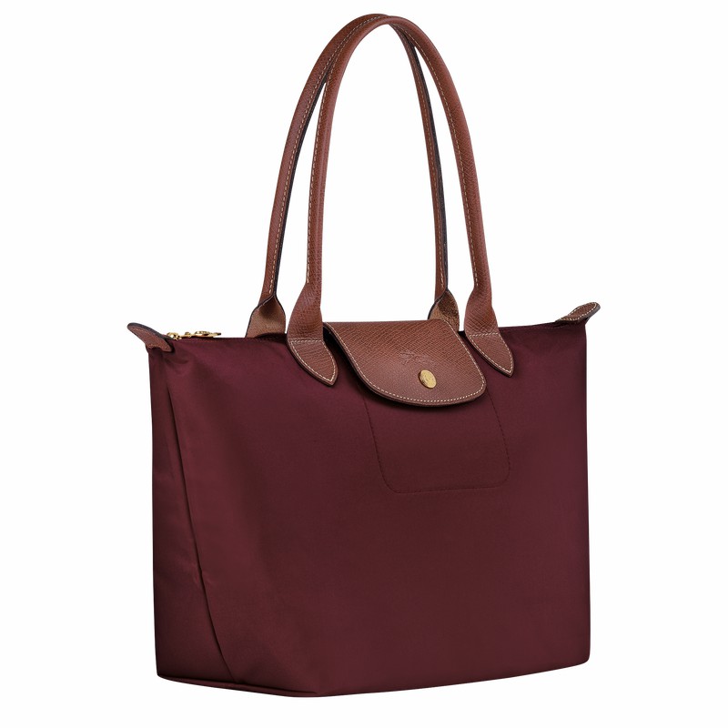 Sacs Fourre Tout Longchamp Le Pliage Original M Femme Bordeaux Soldes | L2605089P87