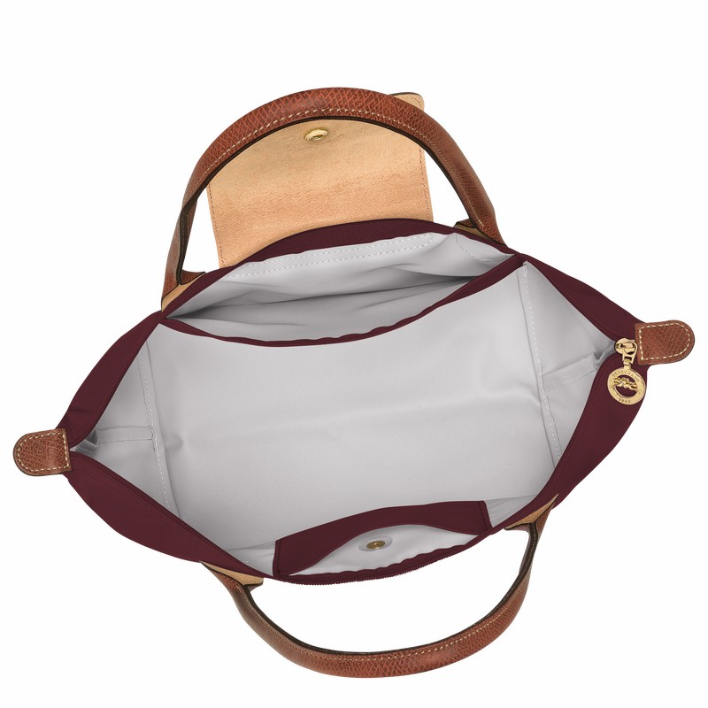 Sacs Fourre Tout Longchamp Le Pliage Original M Femme Bordeaux Soldes | L2605089P87