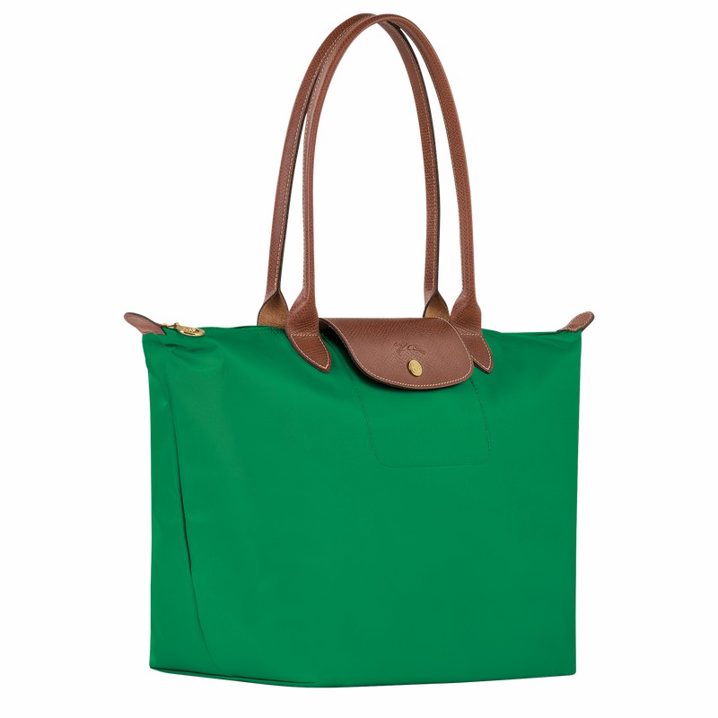 Sacs Fourre Tout Longchamp Le Pliage Original L Femme Vert Soldes | L1899089P88