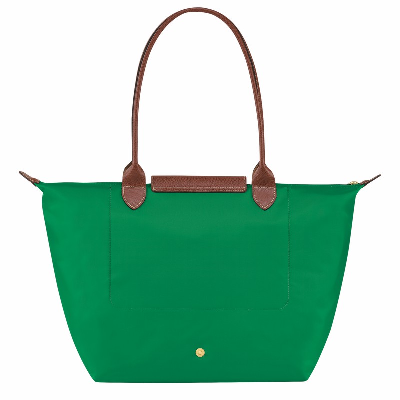 Sacs Fourre Tout Longchamp Le Pliage Original L Femme Vert Soldes | L1899089P88