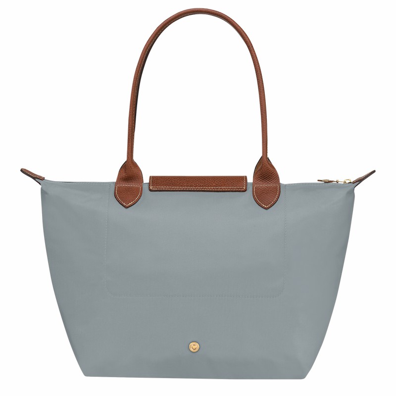 Sacs Fourre Tout Longchamp Le Pliage Original M Femme Grise Soldes | L2605089P80