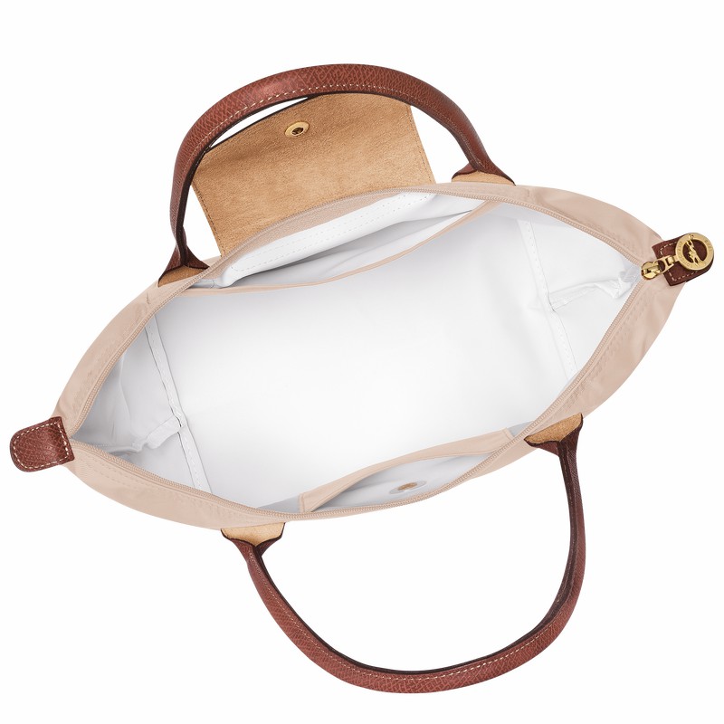 Sacs Fourre Tout Longchamp Le Pliage Original M Femme Blanche Soldes | L2605089P71