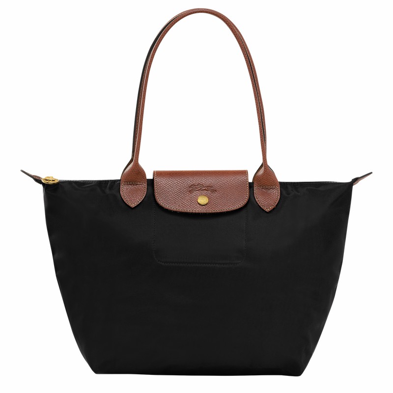 Sacs Fourre Tout Longchamp Le Pliage Original M Femme Noir Soldes | L2605089001