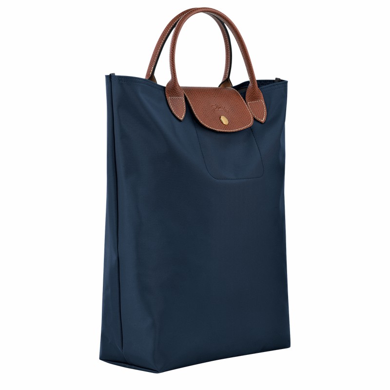 Sacs Fourre Tout Longchamp Le Pliage Original M Femme Bleu Marine Soldes | 10168089P68