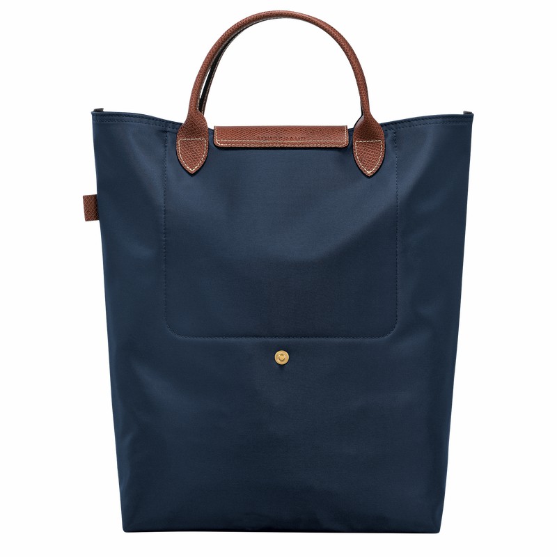 Sacs Fourre Tout Longchamp Le Pliage Original M Femme Bleu Marine Soldes | 10168089P68