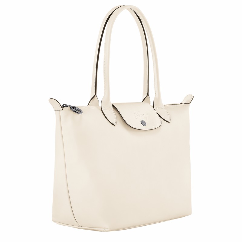 Sacs Fourre Tout Longchamp Le Pliage Xtra M Femme Blanche Soldes | L2605987037