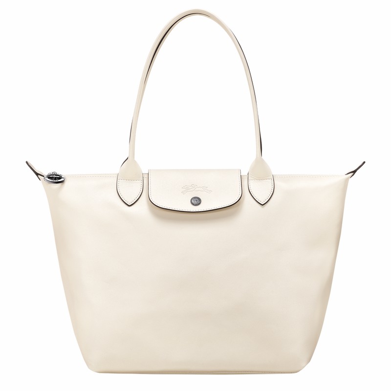 Sacs Fourre Tout Longchamp Le Pliage Xtra M Femme Blanche Soldes | L2605987037