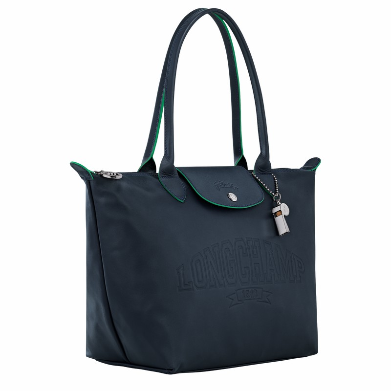 Sacs Fourre Tout Longchamp Le Pliage Xtra M Femme Bleu Marine Soldes | L2605HEY556