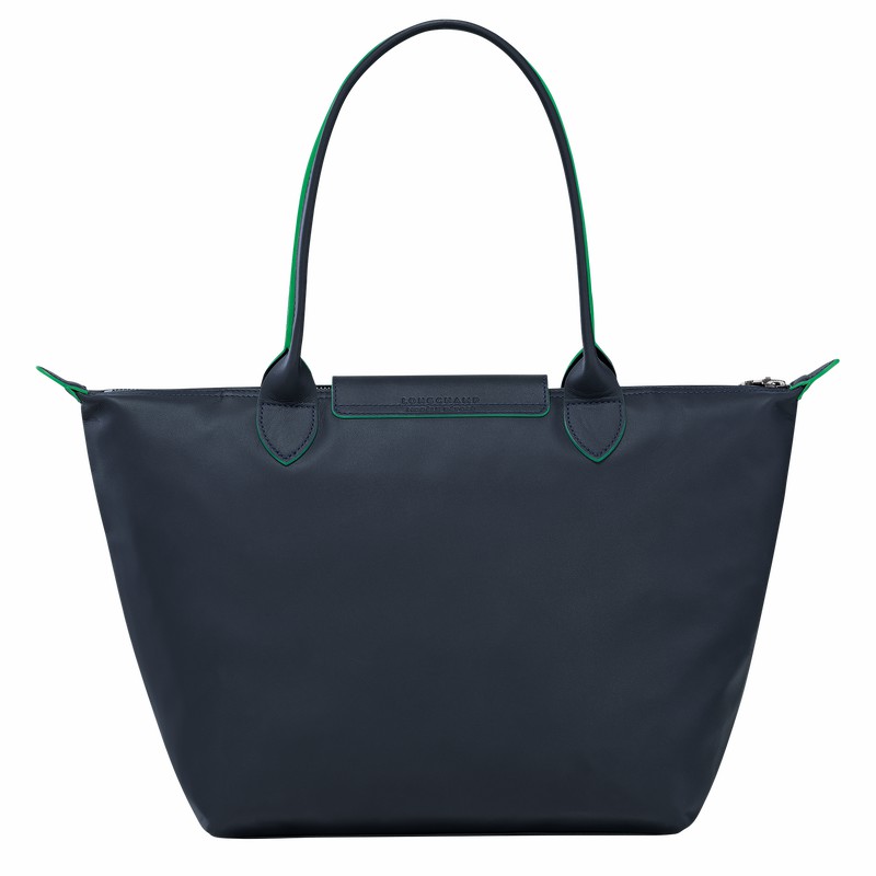 Sacs Fourre Tout Longchamp Le Pliage Xtra M Femme Bleu Marine Soldes | L2605HEY556