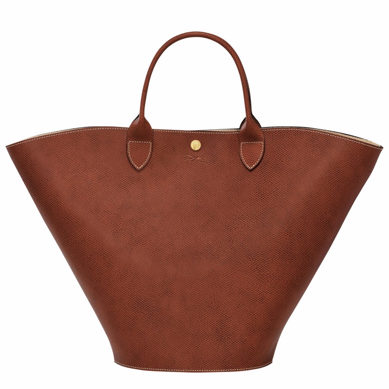 Sacs Fourre Tout Longchamp ÉPURE XL Femme Marron Soldes | 10260HYZ035