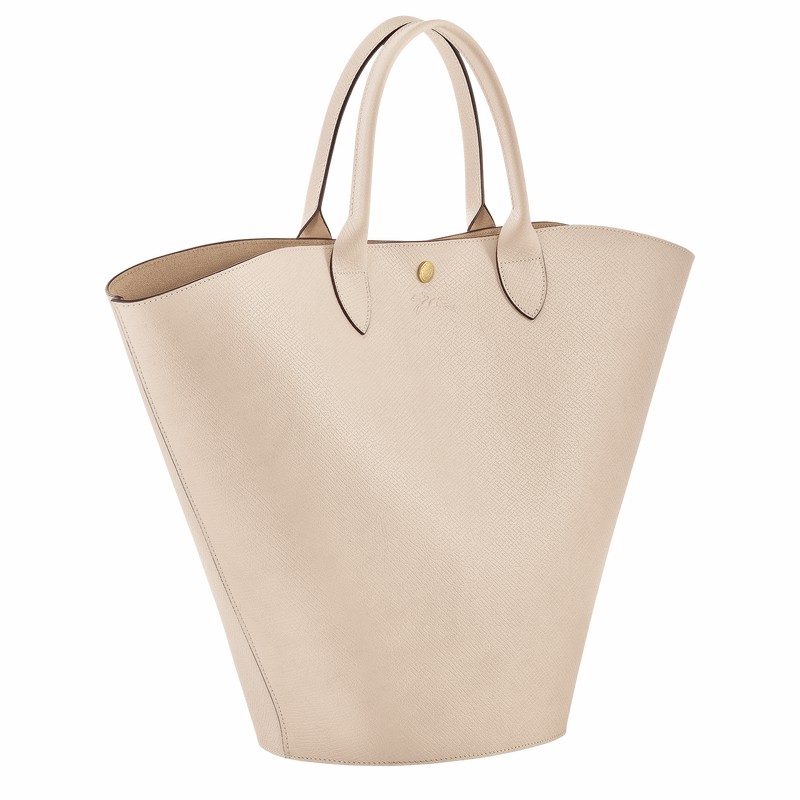 Sacs Fourre Tout Longchamp ÉPURE XL Femme Blanche Soldes | 10260HYZ555