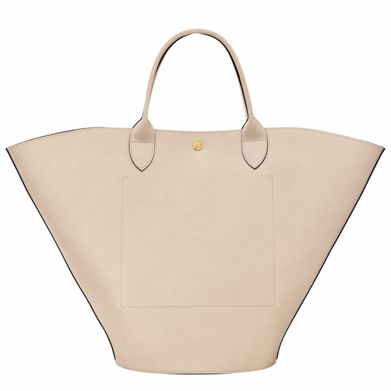 Sacs Fourre Tout Longchamp ÉPURE XL Femme Blanche Soldes | 10260HYZ555