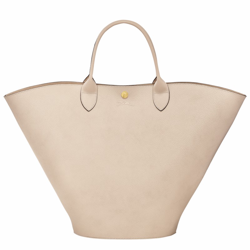 Sacs Fourre Tout Longchamp ÉPURE XL Femme Blanche Soldes | 10260HYZ555