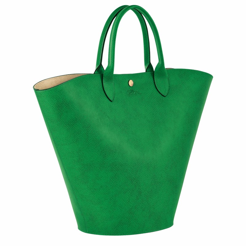 Sacs Fourre Tout Longchamp ÉPURE XL Femme Vert Soldes | 10260HYZ129