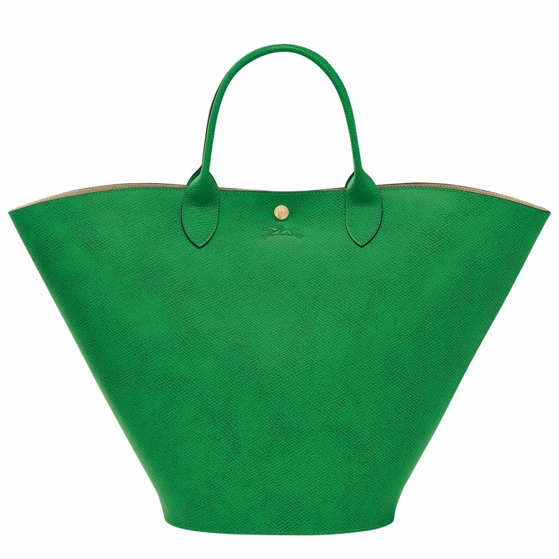 Sacs Fourre Tout Longchamp ÉPURE XL Femme Vert Soldes | 10260HYZ129