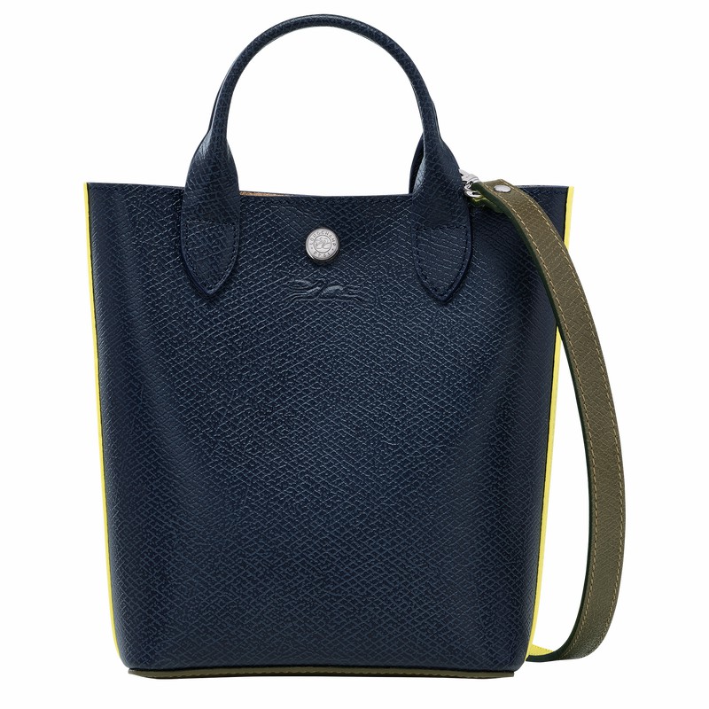 Sacs Fourre Tout Longchamp ÉPURE XS Femme Bleu Marine Soldes | 10269HFH006